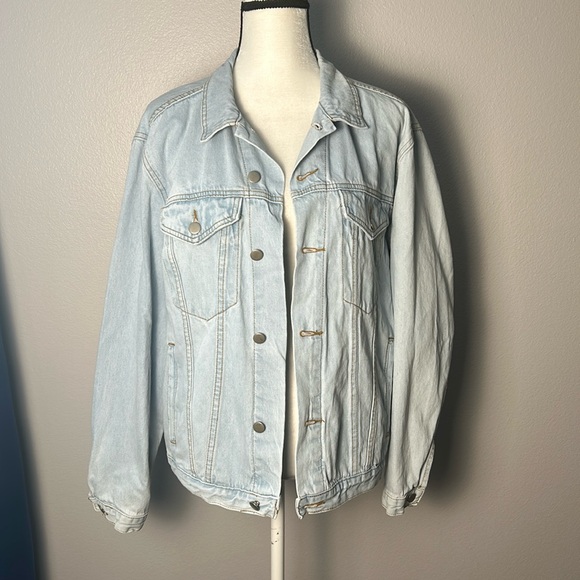 NWT Princess Polly Backstage Denim Jacket sz S/M - Picture 2 of 5